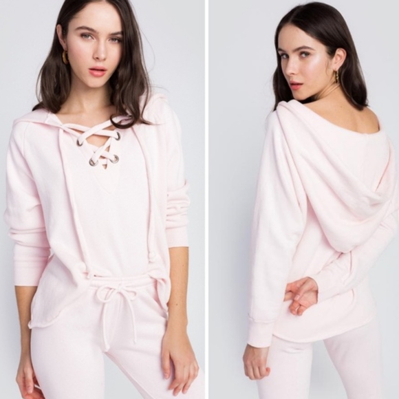 Wildfox Seashell Pink Hutton Sweater - Picture 3 of 8